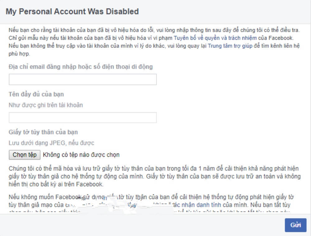 Cách khắc phục tài khoản Facebook bị vô hiệu hoá, hack đơn giản và hiệu quả