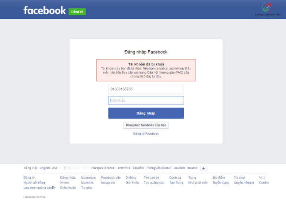 Cách khắc phục tài khoản Facebook bị vô hiệu hoá, hack đơn giản và hiệu quả Cách khắc phục tài khoản Facebook bị vô hiệu hoá, hack đơn giản và hiệu quả
