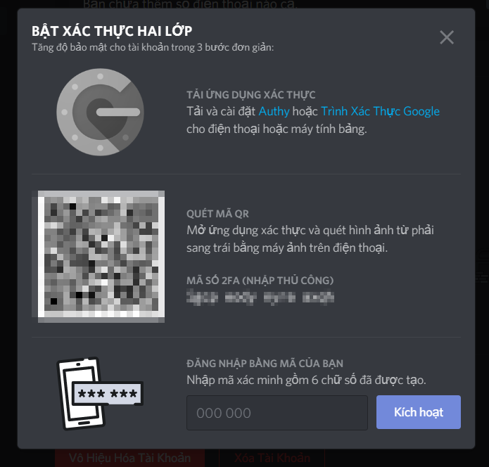 Hướng dẫn bật xác thực 2 lớp trên Discord Hướng dẫn bật xác thực 2 lớp trên Discord