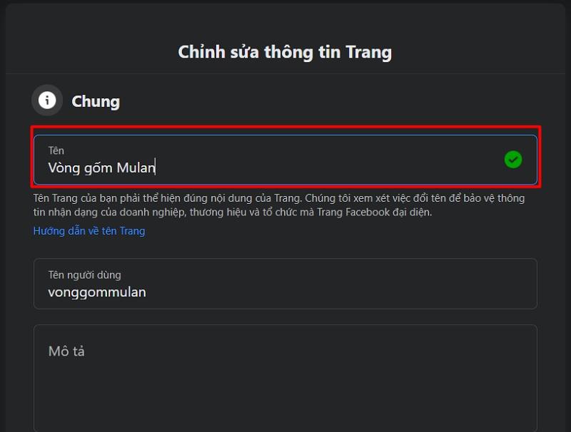 Đổi tên fanpage cho doanh nghiệp: Bước đơn giản nhưng hiệu quả