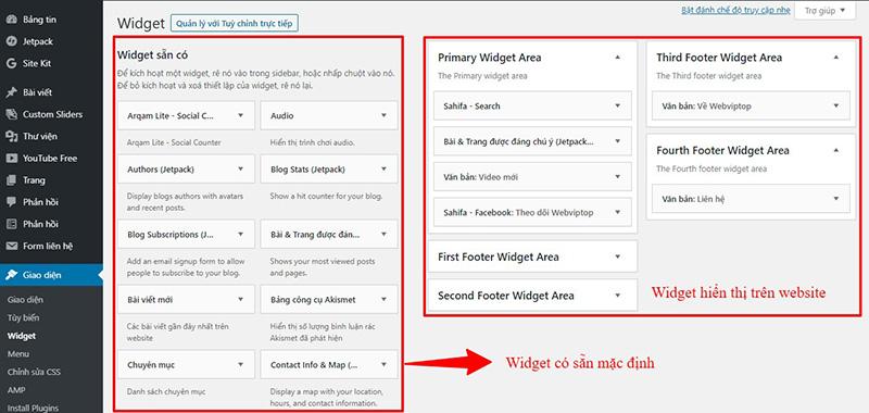 Widget là gì? 02 cách thêm vào WordPress đơn giản
