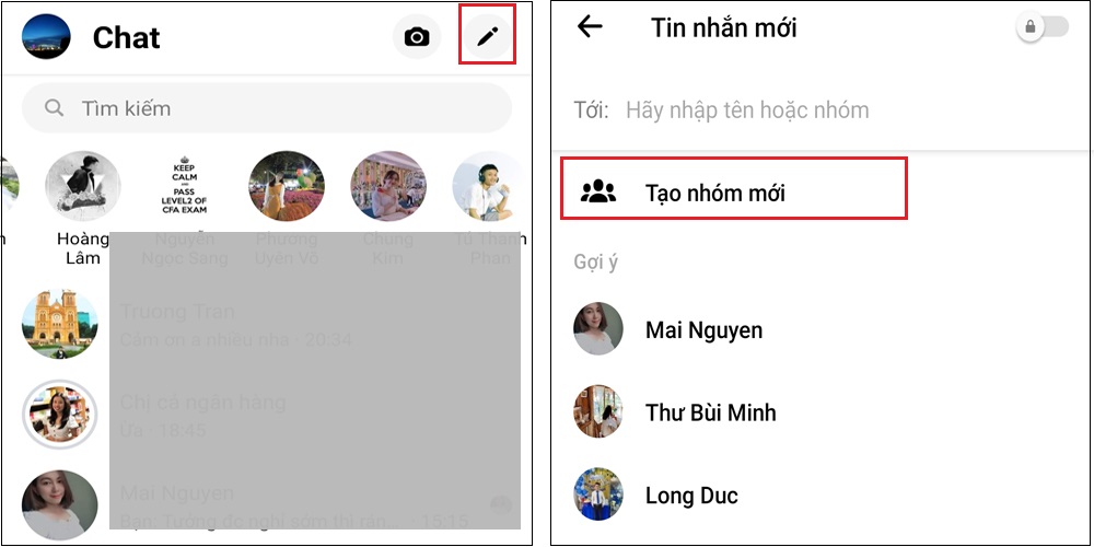 Hướng dẫn tạo nhóm chat trên Messenger Facebook trên máy tính, điện thoại