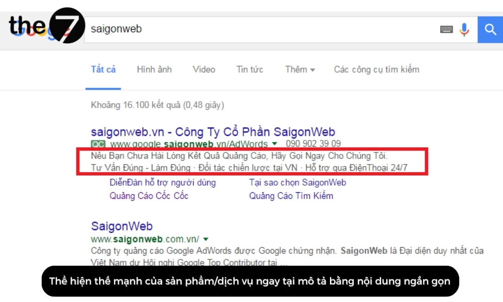 cach-viet-quang-cao-google-adwords-20-2 Nội dung quảng cáo ngắn gọn, thể hiện thế mạnh của sản phẩm ngay tại mô tả