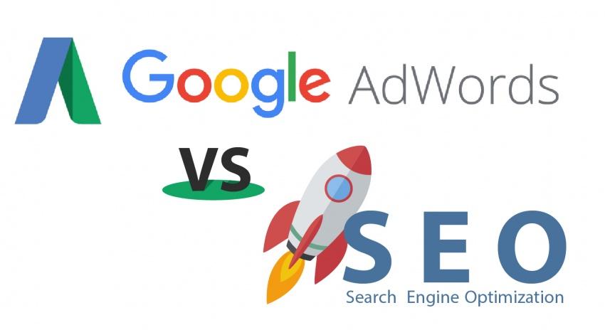 Đối lập giữa quảng cáo SEO Google và Google Adwords