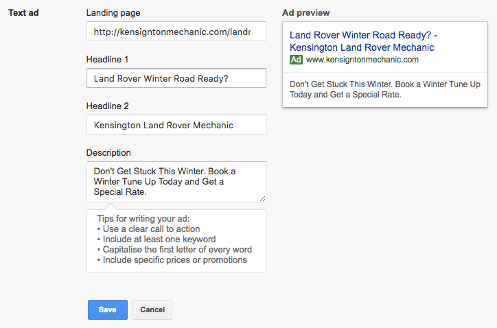 google ads la gì? Cấu tạo của một quảng cáo 