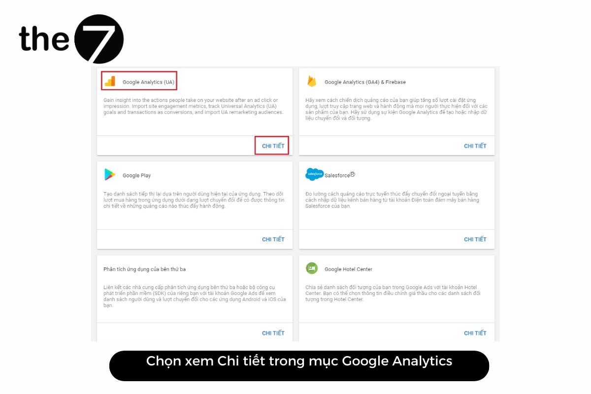 lien-ket-google-analystics-voi-google-ads-9-2 Trong mục Google Analytics chọn xem “Chi tiết”