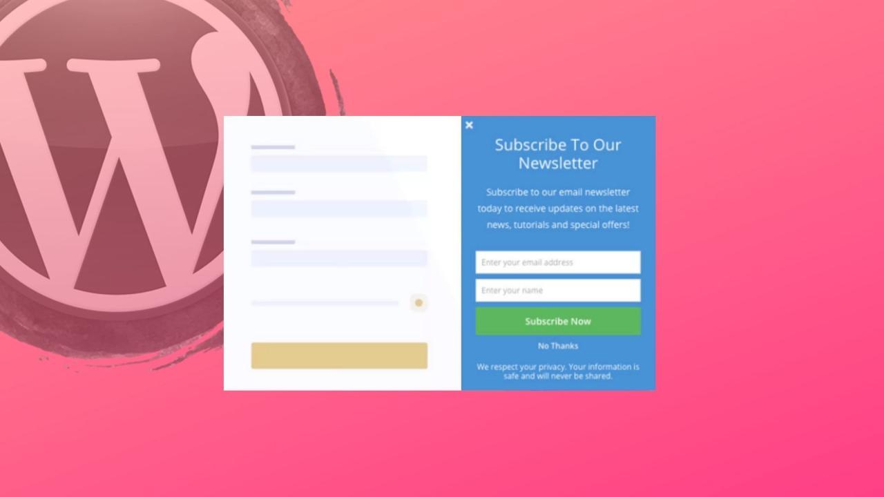 Pop up - Cách tạo hiệu quả cho Website WordPress